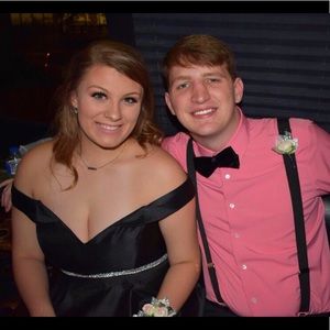 Black Off the Shoulder Homecoming dress